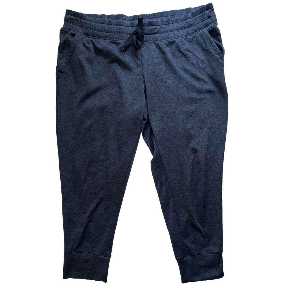 Champion Duo Dry Pull On Jogger Cropped Pants Capri Women's XL Athletic Gray Gym